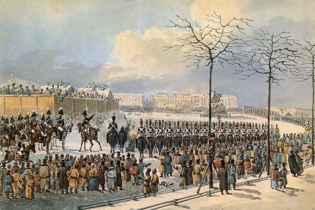 14 декабря 1825 года на Сенатской площади