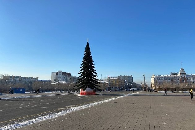 Площадь Ленина в Чите накануне 2022 года