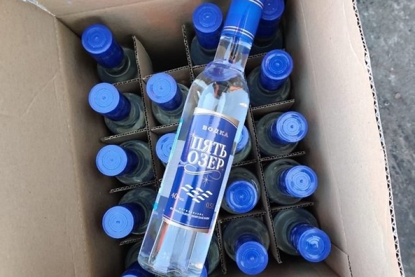 Полицейские пресекли поставку 10 тонн контрафактной водки в Чите