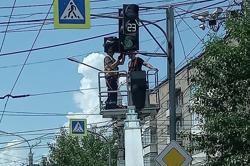 Светофор на перекрёстке Ленина — Баргузинская планируют снова включить в Чите 30 июня