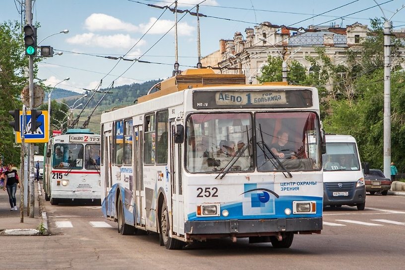 Пассажиропоток упал в троллейбусах Читы до 70% из-за коронавируса