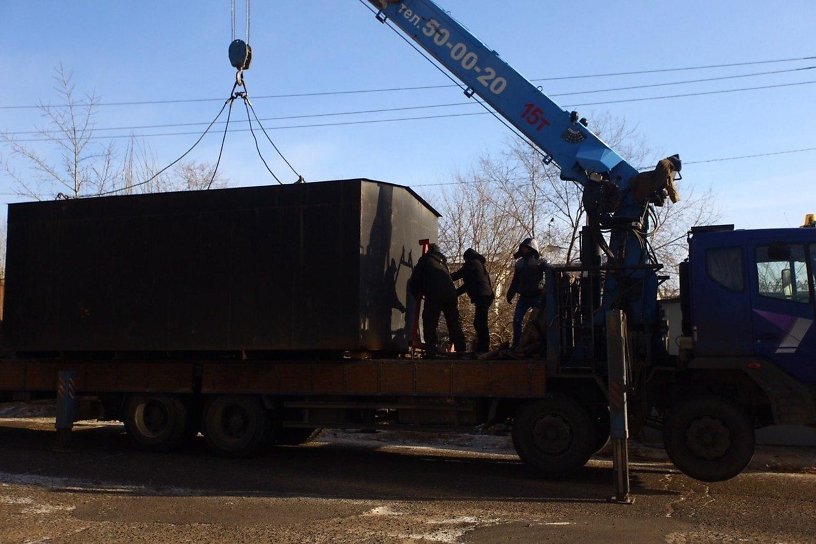 Собственники убрали мешавшие ремонту порыва трубы незаконные гаражи в Чите