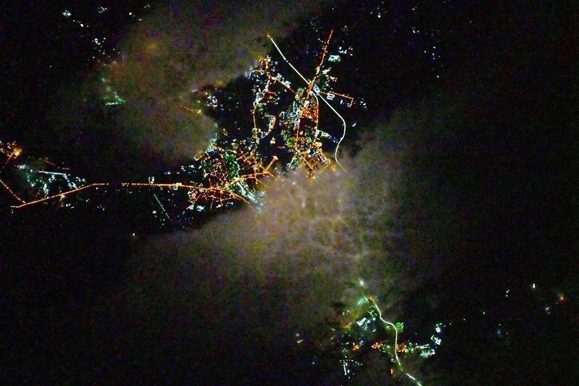 Космонавт сфотографировал Читу из космоса в честь дня рождения Забайкальского края
