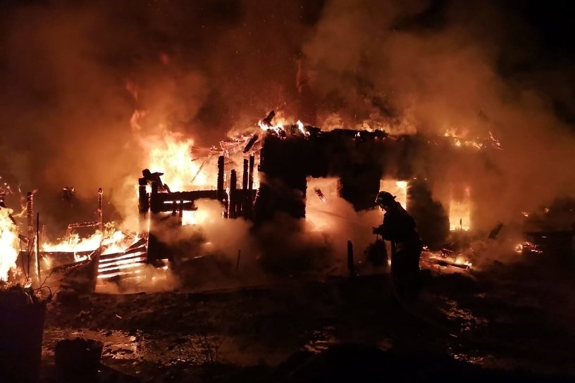Спасатели и добровольцы локализовали пожар в посёлке Дальний