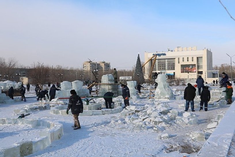 Открытие ледового городка перенесли в Краснокаменске из-за морозов