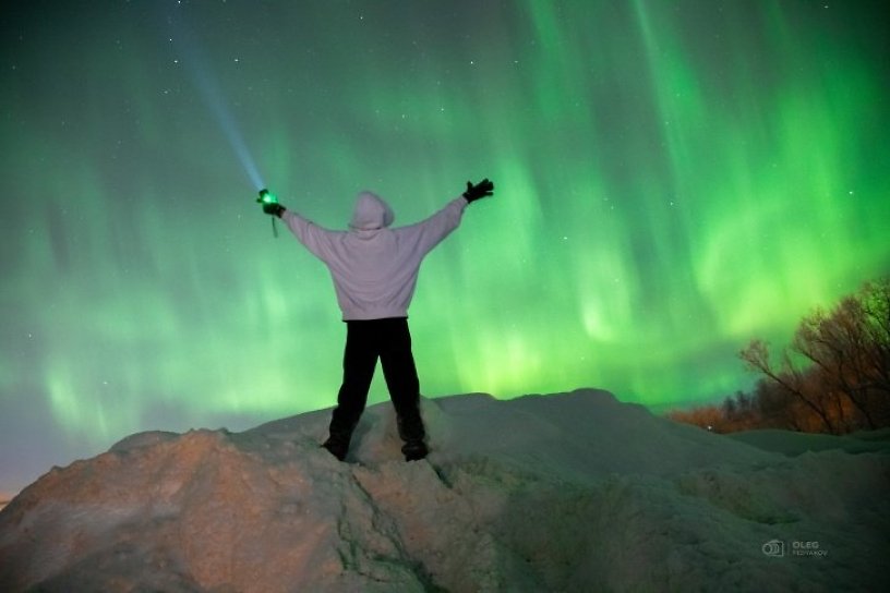 Разлилось на всё небо: 18 фото полярного сияния, которое поймали в Архангельске