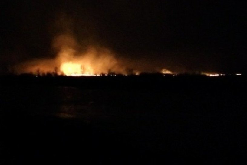 Очевидец выложил в соцсети видео степного пожара якобы на 210 км трассы Чита — Хабаровск