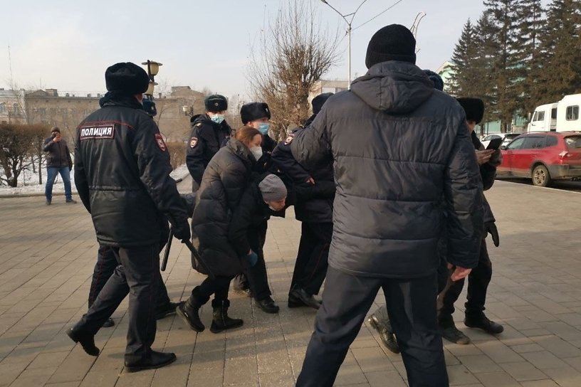 Полиция через 6 дней после митинга в Чите в поддержку Навального не сообщила о задержанных